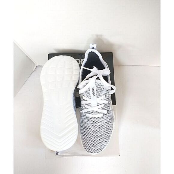 New! ADIDAS Women's Cloudfoam Pure Running Sneakers Shoes Cloud White/Core Black - Picture 12 of 13